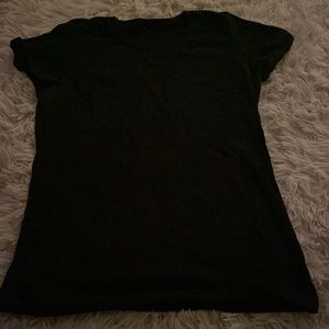 black t-shirt